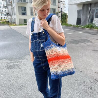 Technicolor Tote Bag by PetiteKnit