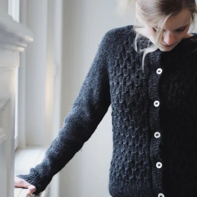 Classic Smocking Cardigan by PetiteKnit