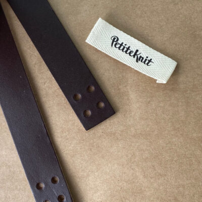 PetiteKnit Leather straps for French Market Bag