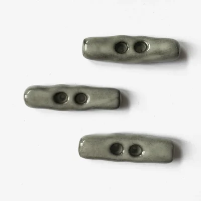 Hazy Grey Raw Duffle Button