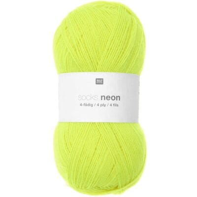 Rico Neon Socks 4ply Geel