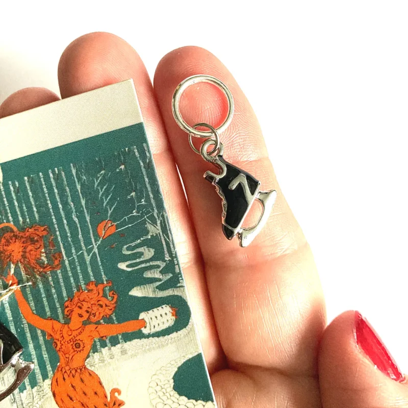 Ice Skate stitch markers FireFly