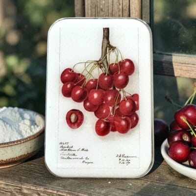 Botanical Cherry Notions Tin FireflyNotes